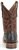 Back view of Double H Boot Mens 11 Inch Cattle Baron Wide Square Toe Roper
